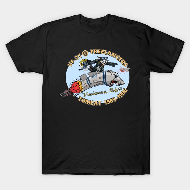 VF-21 Freelancers Nose Art T-Shirt by MBK